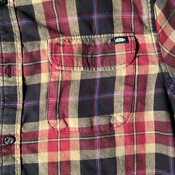 Vans button up flannel LIKE NEW medium - Picture 2 of 4